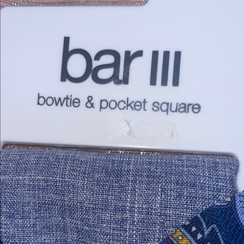 Bar III Blue Paisley Tie Accessory - Picture 5 of 5